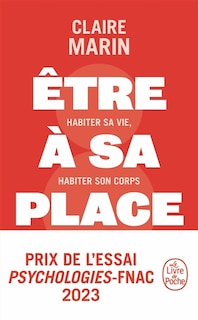 Front cover_Etre à sa place : habiter sa vie, habiter son corps