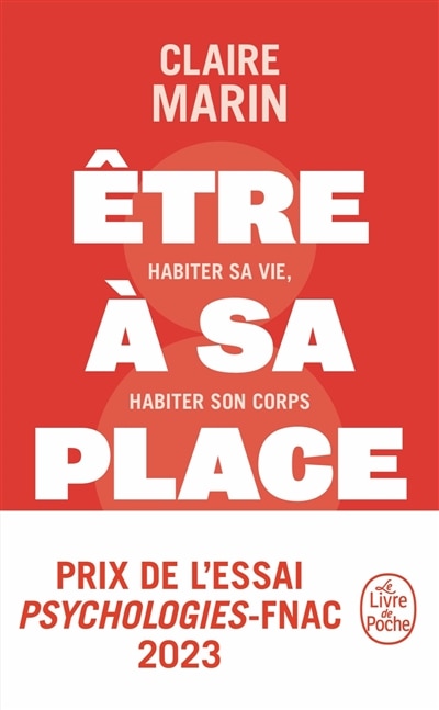 Front cover_Etre à sa place : habiter sa vie, habiter son corps