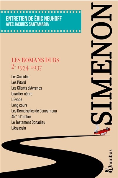 Front cover_Les romans durs, Vol. 2. 1934-1937