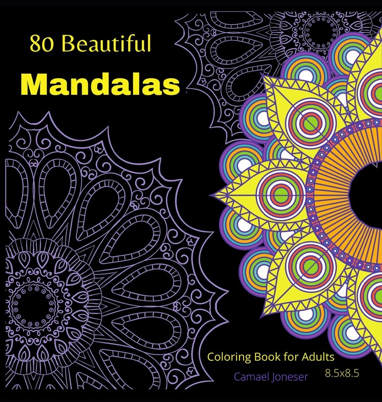 Front cover_80 Beautiful MandalasColoring book for Adults