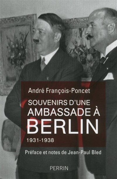 Front cover_Souvenirs d'une ambassade à Berlin