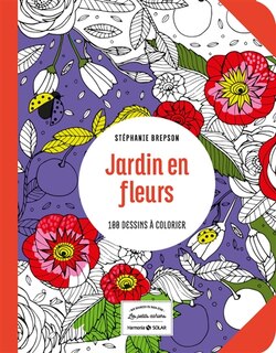 Front cover_Jardin en fleurs : 100 dessins à colorier