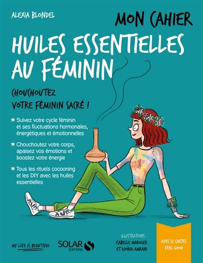 Couverture_Mon cahier des huiles essentielles au féminin