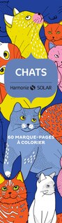 Couverture_Chats : 60 marque-pages à colorier