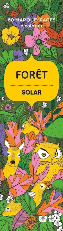 Couverture_Forêt : 60 marque-pages à colorier
