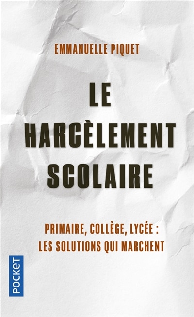 Front cover_Le harcèlement scolaire en 100 questions