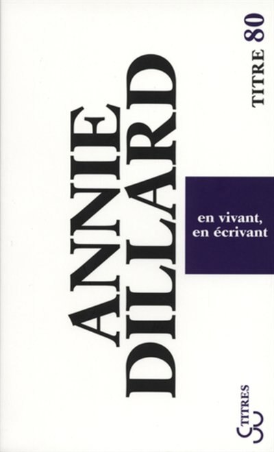 Front cover_En vivant, en écrivant