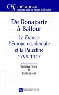 Front cover_De Bonaparte à Balfour