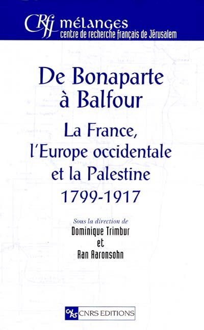 Front cover_De Bonaparte à Balfour
