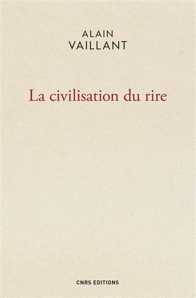 Front cover_La civilisation du rire