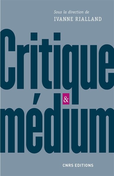 Couverture_Critique & m&eacute;dium