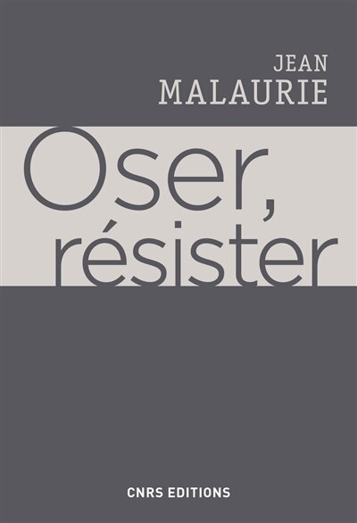 Front cover_Oser, résister