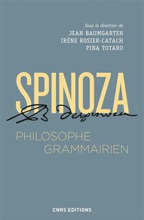 Front cover_Spinoza, philosophe grammairien : le Compendium grammatices linguae hebraeae