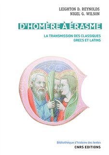 Front cover_D'Homère à Erasme : la transmission des classiques grecs et latins