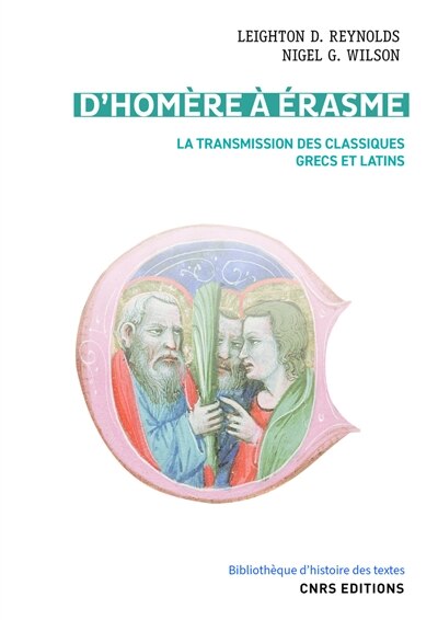 Front cover_D'Homère à Erasme : la transmission des classiques grecs et latins