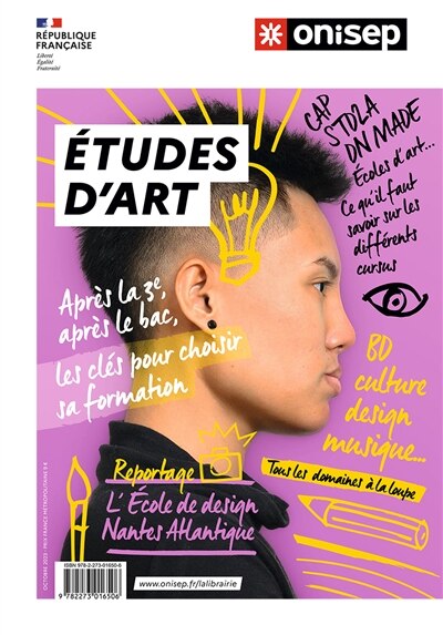 Front cover_Etudes d'art : après la 3e, après le bac, les clés pour choisir sa formation