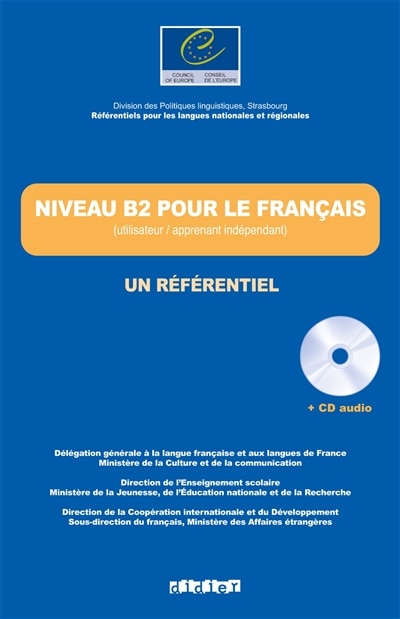 Front cover_Niveau B2 pour le français, un référentiel