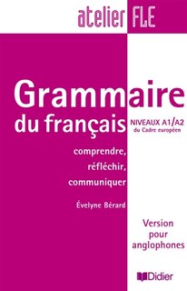 Couverture_Grammaire du français, niveaux A1-A2 du cadre européen
