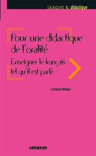 Front cover_Pour une didactique de l'oralité