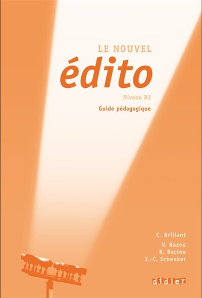 Couverture_Le nouvel édito, niveau B2 : guide pédagogique