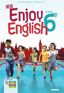 Front cover_Enjoy English, 6e : palier 1, 1re année