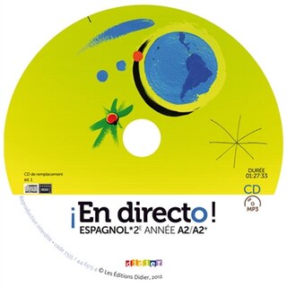 Couverture_En directo ! espagnol 2e ann&eacute;e, 3e, A2-A2+
