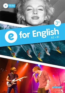 Couverture_E for English 3e : A2-B1 : workbook