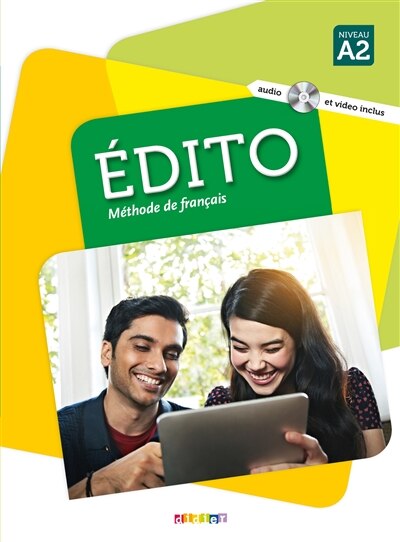 Couverture_Edito : méthode de français : niveau A2