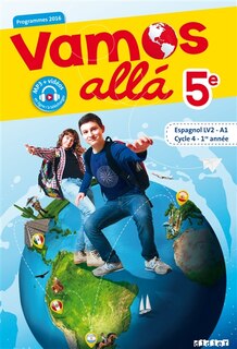 Front cover_Vamos alla 5e, espagnol LV2-A1, cycle 4, 1re année : programmes 2016