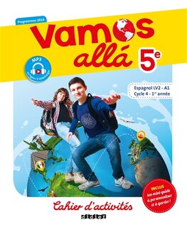 Couverture_Vamos alla 5e, espagnol LV2-A1, cycle 4, 1re année : cahier d'activités : programmes 2016