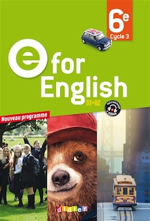 Front cover_E for English 6e cycle 3, A1-A2