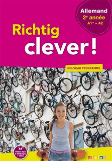 Front cover_Richtig clever ! allemand 2e année, A1+-A2