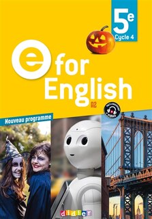 Couverture_E for English 5e, cycle 4, A2 : nouveau programme