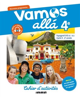 Front cover_Vamos alla 4e, espagnol LV2 A1-A1+, cycle 4, 2e année : cahier d'activités : nouveau programme