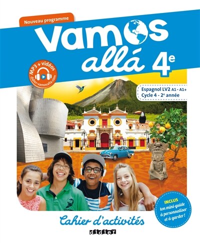 Front cover_Vamos alla 4e, espagnol LV2 A1-A1+, cycle 4, 2e année : cahier d'activités : nouveau programme