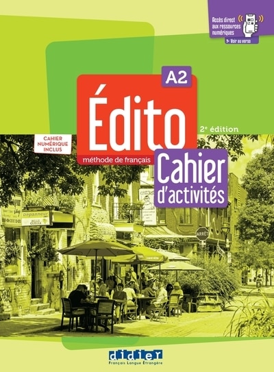 Front cover_Edito, méthode de français A2 : cahier d'activités : cahier numérique inclus