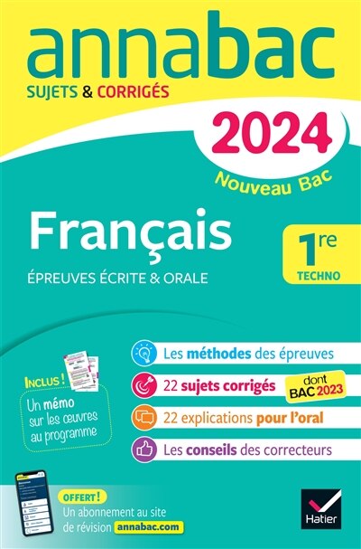 Front cover_Français 1re techno