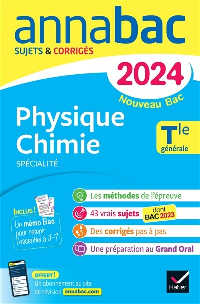 Front cover_Physique chimie spécialité, terminale générale