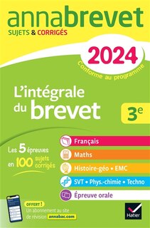Couverture_L' intégrale du brevet 3e