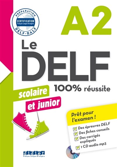 Front cover_Le DELF scolaire et junior, A2 : 100 % réussite
