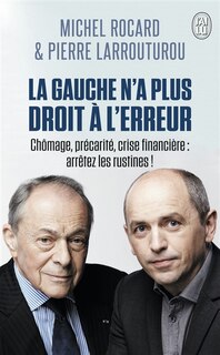 Front cover_La gauche n'a plus droit à l'erreur