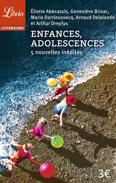 Couverture_Enfances, adolescences : 5 nouvelles inédites