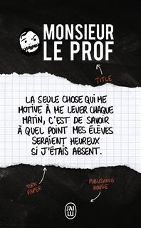 Front cover_Monsieur le prof