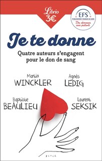 Couverture_Quatre auteurs s'engagent pour le don de sang