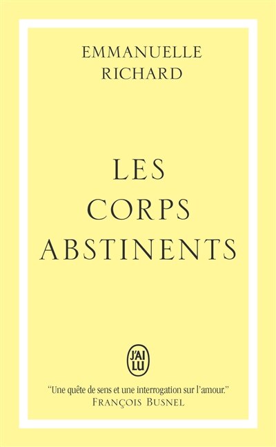 Front cover_Les corps abstinents