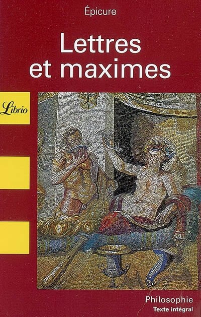 Front cover_Lettres et maximes