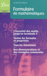 Couverture_Formulaire de mathématiques