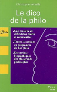 Front cover_Le dico de la philo