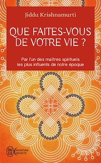 Front cover_Que faites-vous de votre vie ?