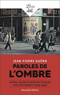 Front cover_Paroles de l'ombre